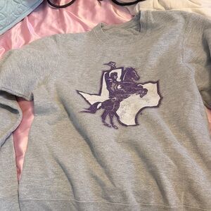 Gray Sweatshirt with Tarleton Graphic